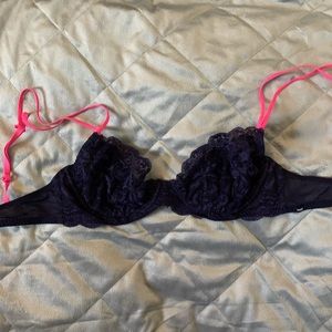 Navy Blue Lace bralette
